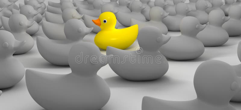 Rubberduck against the flow