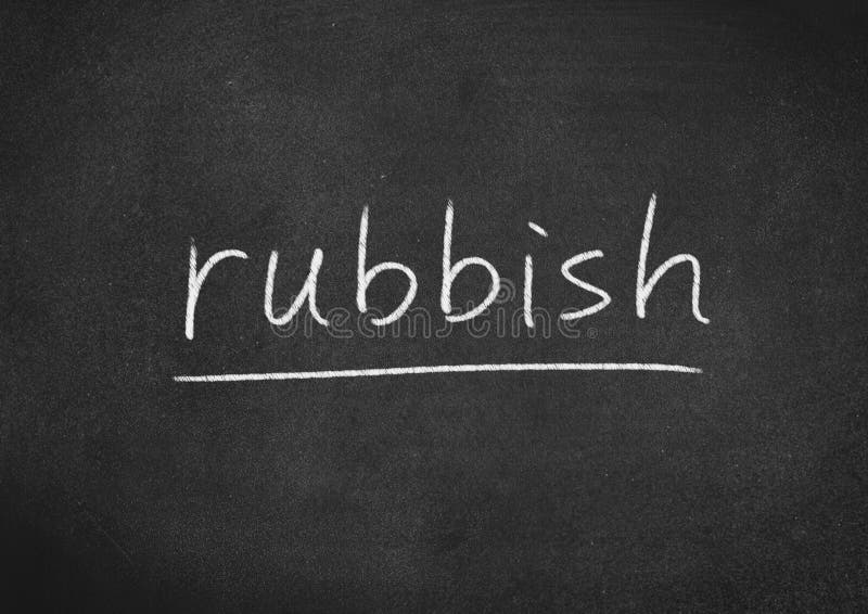 Rubbish stock image. Image of blackboard, abstract, concept 165975567