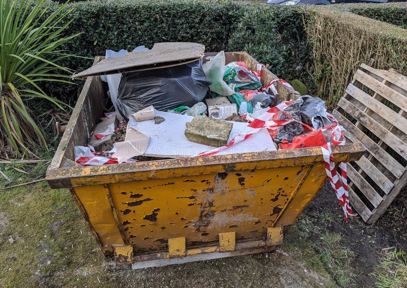 Rubbish skip stock image. Image of environmental, global 15351279