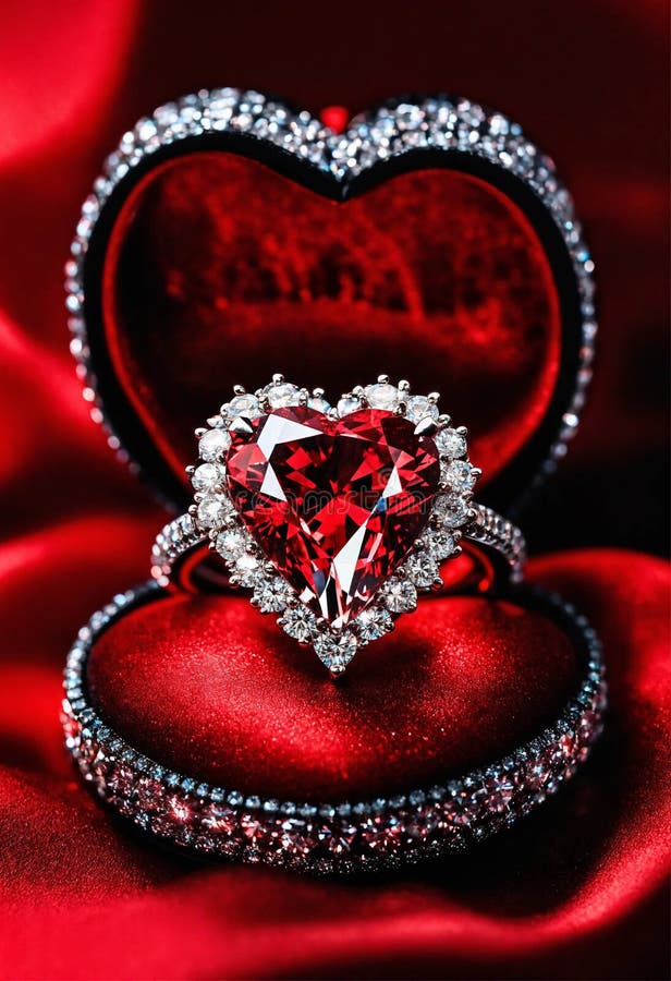 Ruby gemstone i form av ett hjärta. selektiv fokusering. fotografering för bildbyråer