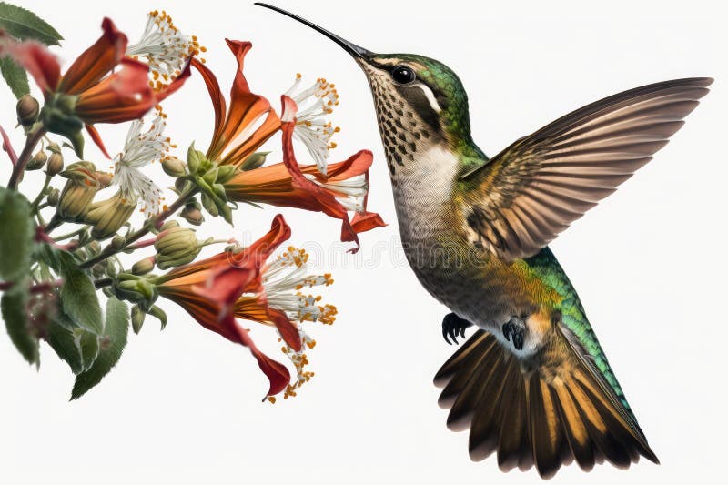 Rubythrothrated hummingbird ένα ζωηρό κόκκινο φτερό λαιμού. ελεύθερη απεικόνιση δικαιώματος