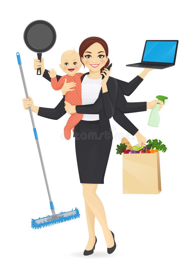 Ruchliwie matka z dzieckiem ilustracja wektor Ruchliwie matka z dzieckiem ilustracja wektor