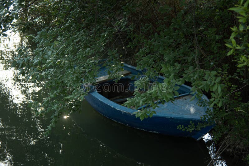 Ruderboot stockbild