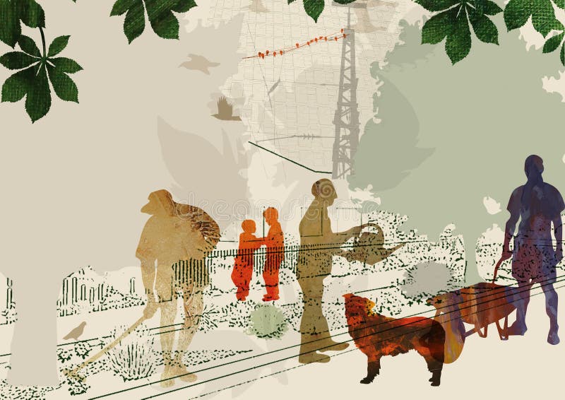 Rue de jardiniers illustration de vecteur Rue de jardiniers illustration de vecteur