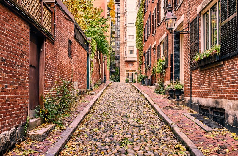 Rue historique de gland à Boston