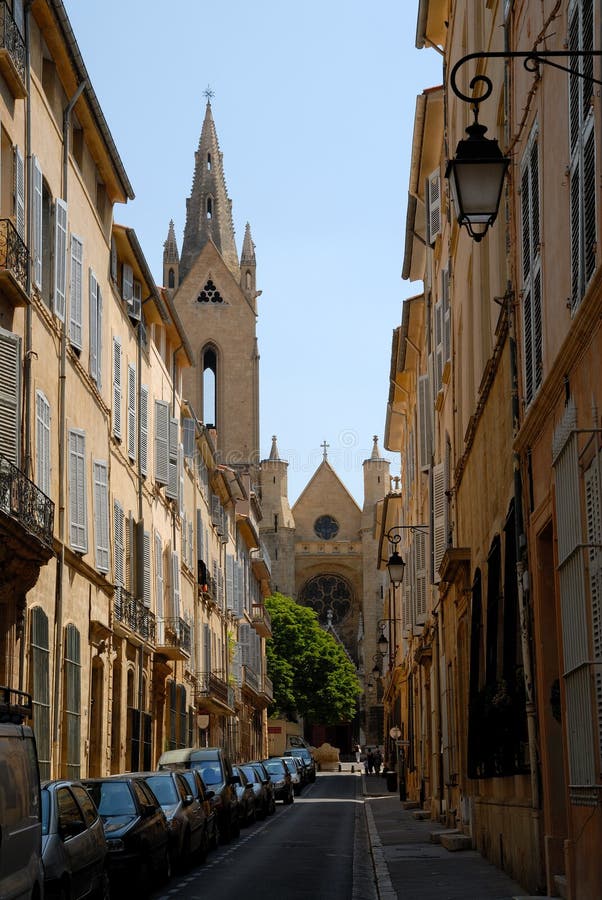 Rue à Aix-en-Provence, France