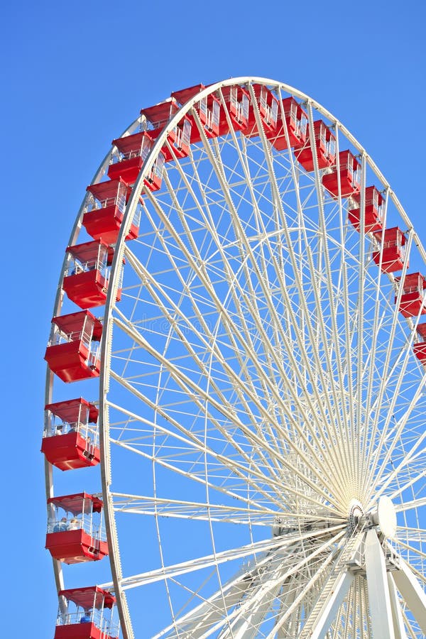 Close up of Ferris Wheel at Navy Pier in Chicago Illinois. Close up of Ferris Wheel at Navy Pier in Chicago Illinois