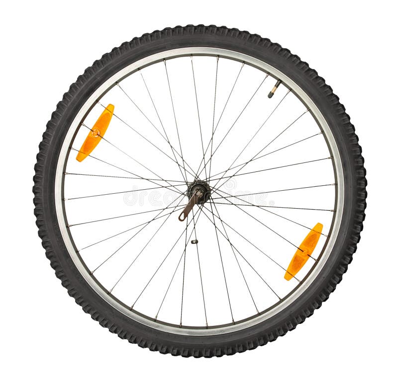 Rueda delantera de la bici fotografía de archivo libre de regalías Rueda delantera de la bici fotografía de archivo libre de regalías
