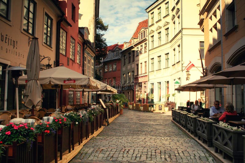 Rues de Riga photographie stock Rues de Riga photographie stock
