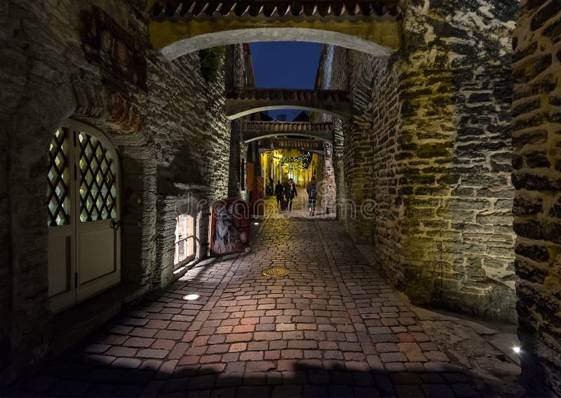 Rues de Tallinn l'Estonie image stock Rues de Tallinn l'Estonie image stock