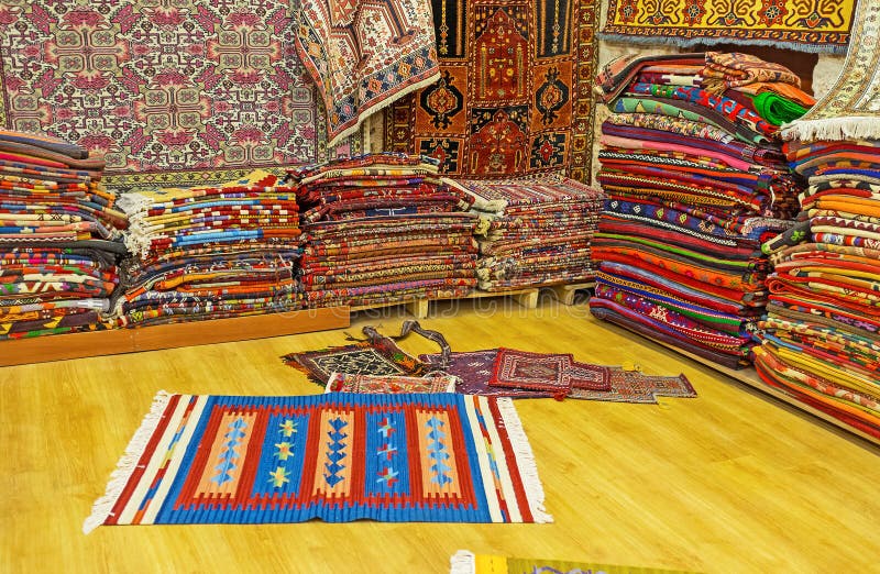 The Eastern Carpets in Antalya Old Bazaar Editorial Image Image of