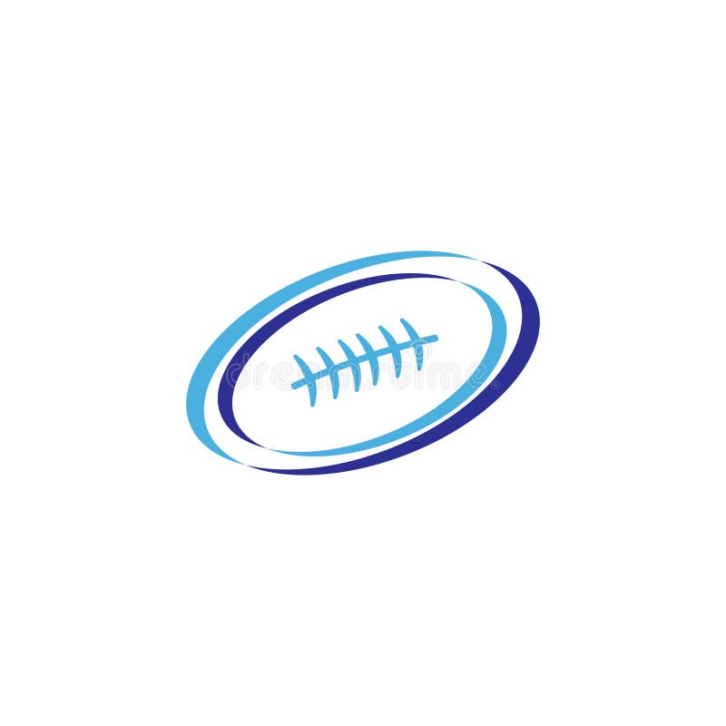 Rugby ball logo vector stock vector. Illustration of touchdown 173999425
