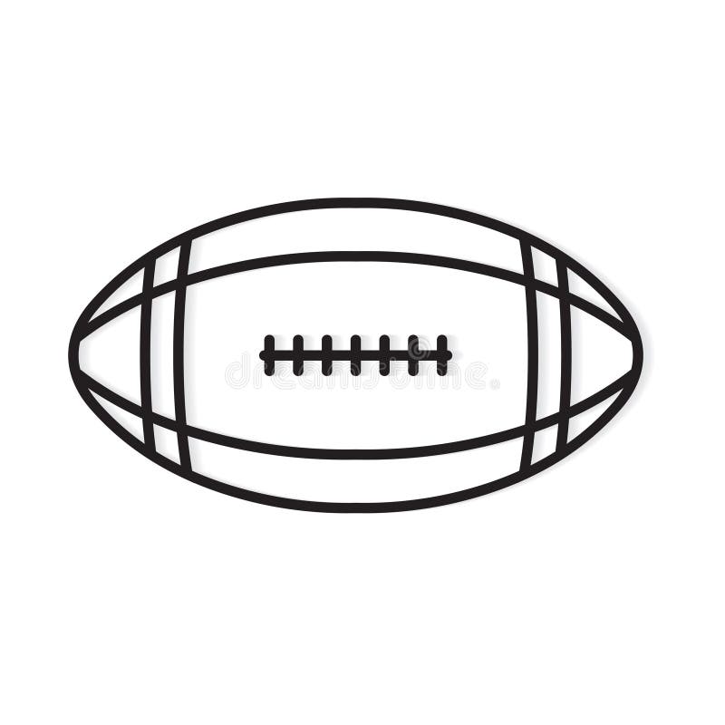 Rugby ball icon stock vector. Illustration of rugby 176932957
