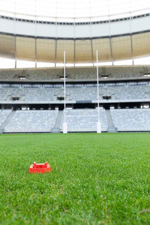 Rugby Ball Stand in a Stadium Stock Image Image of venue, pavilion