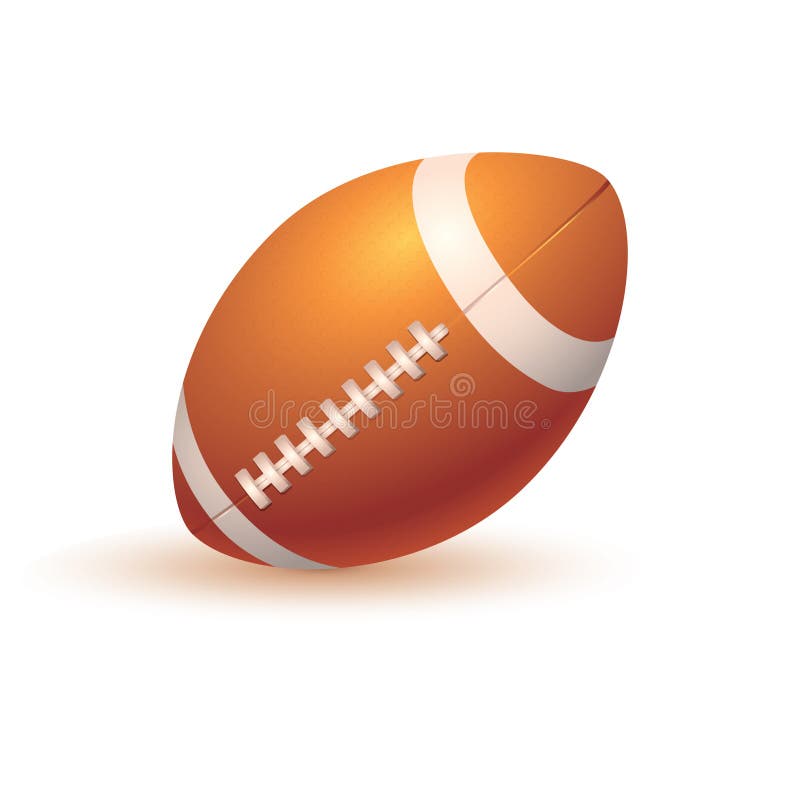 Rugby Ball. Vector Illustration Decorative Design Stock Vector Illustration of sport