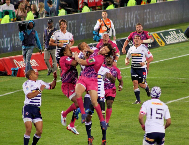 Rugby Catching Ball South Africa 2012 Editorial Stock Photo Image of