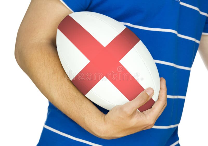 Rugby Ball Near Try Line on Rugby Pitch Stock Image Image of leather