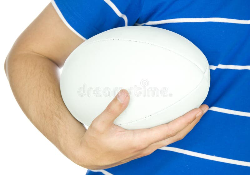 Rugby Ball Near Try Line on Rugby Pitch Stock Image Image of leather