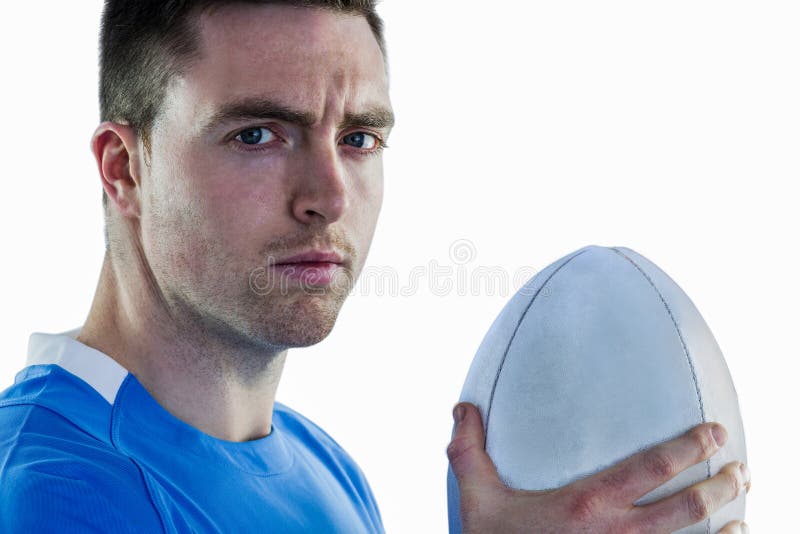 Rugby Player Holding a Rugby Ball Stock Photo Image of competition, male 58179518