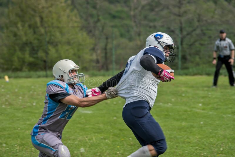 Rugby practice match royalty free stock image