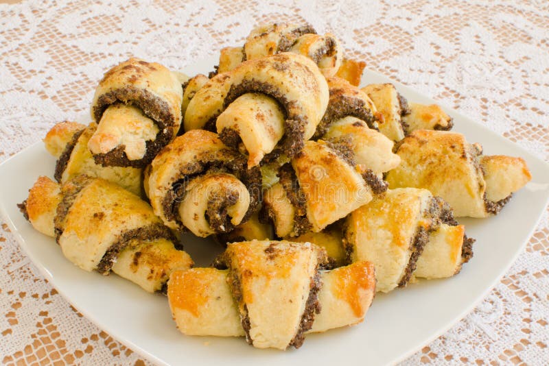 Rugelach caseiro fotos de stock Rugelach caseiro fotos de stock