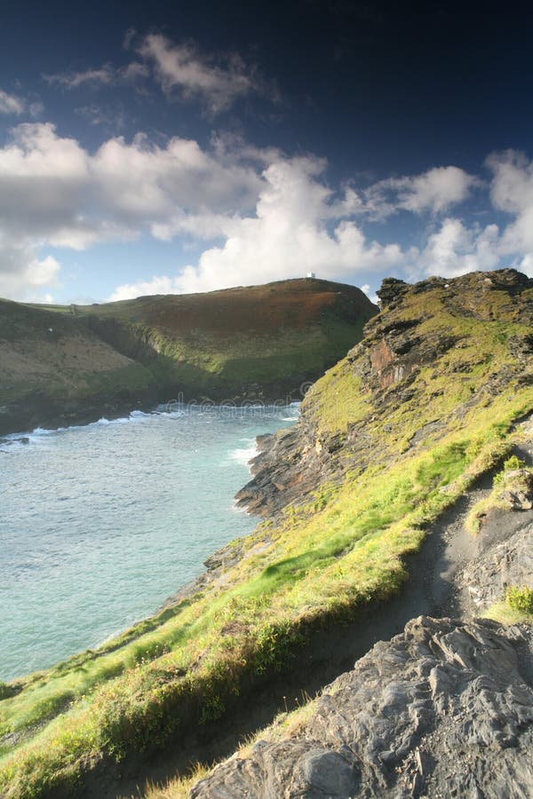 Rugged coast boscastle cornwal