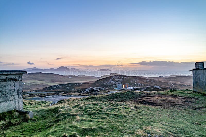 Rugged Landscape at Malin Head in County Donegal Ireland Stock Photo