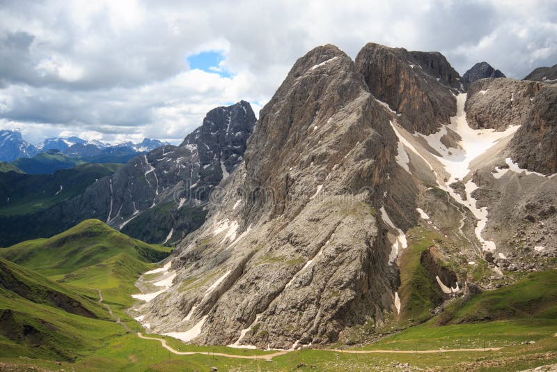 The rugged mountains of Antermoia