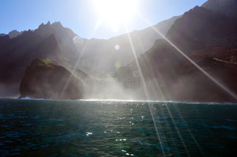 Rugged Napali Coastline of Kauai, Hawaii, USA.