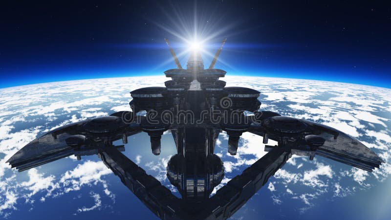 Ruimte schip vector illustratie Ruimte schip vector illustratie