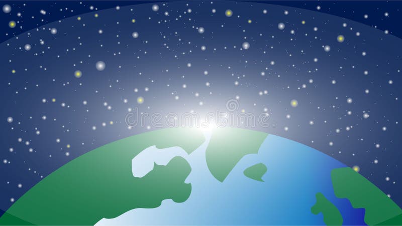 Ruimtevectorachtergrond stock illustratie