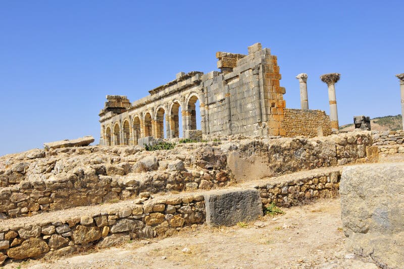 ruin rzymscy volubillis fotografia royalty free ruin rzymscy volubillis fotografia royalty free