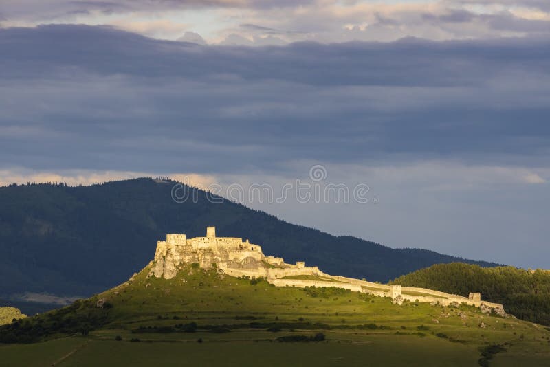 Zřícenina Spišského hradu na Slovensku