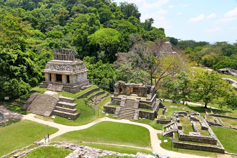 Ruinas antiguas en Palenque, México foto de archivo Ruinas antiguas en Palenque, México foto de archivo