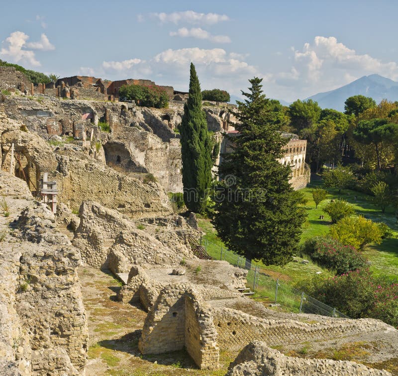 Ruinas de Pompeii, Italia