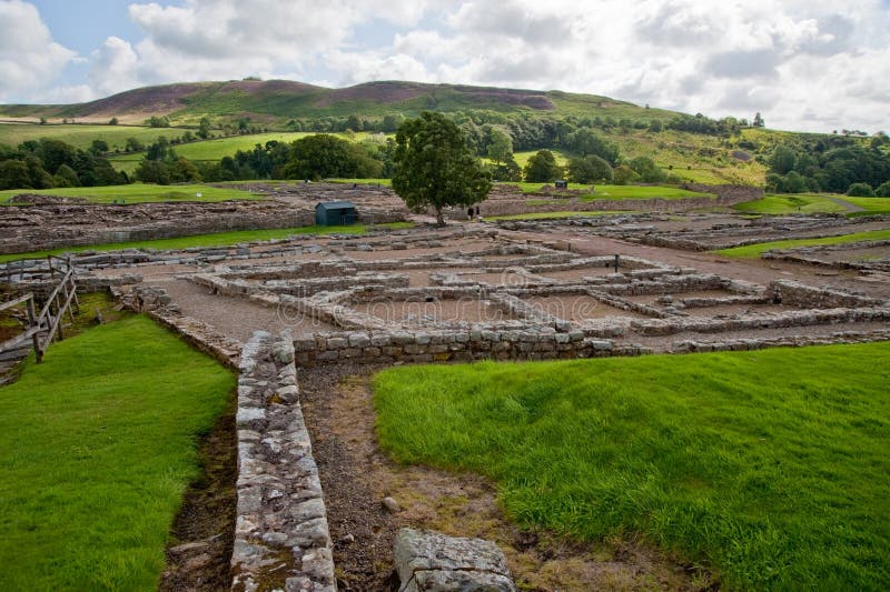 Ruinas de Vindolanda foto de archivo Ruinas de Vindolanda foto de archivo