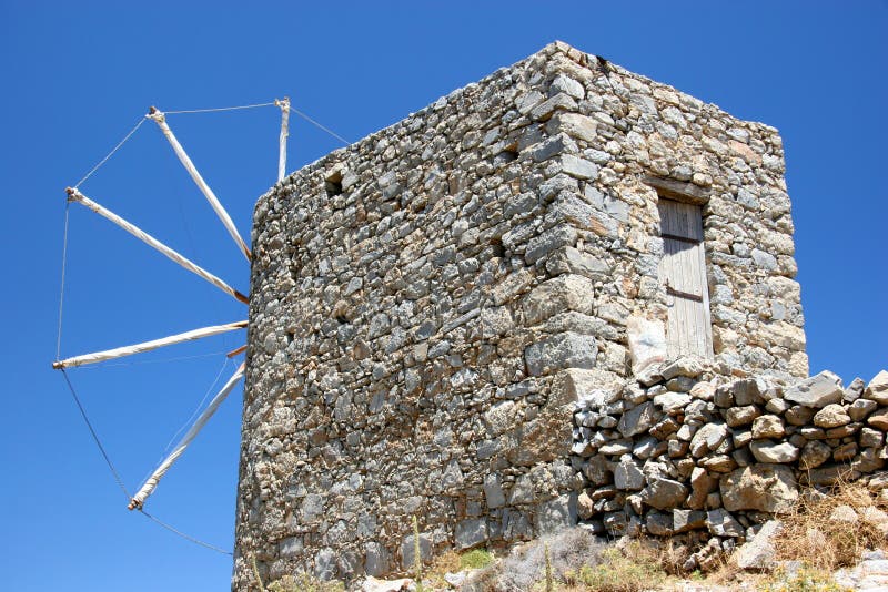Ruinas del molino de viento en crete