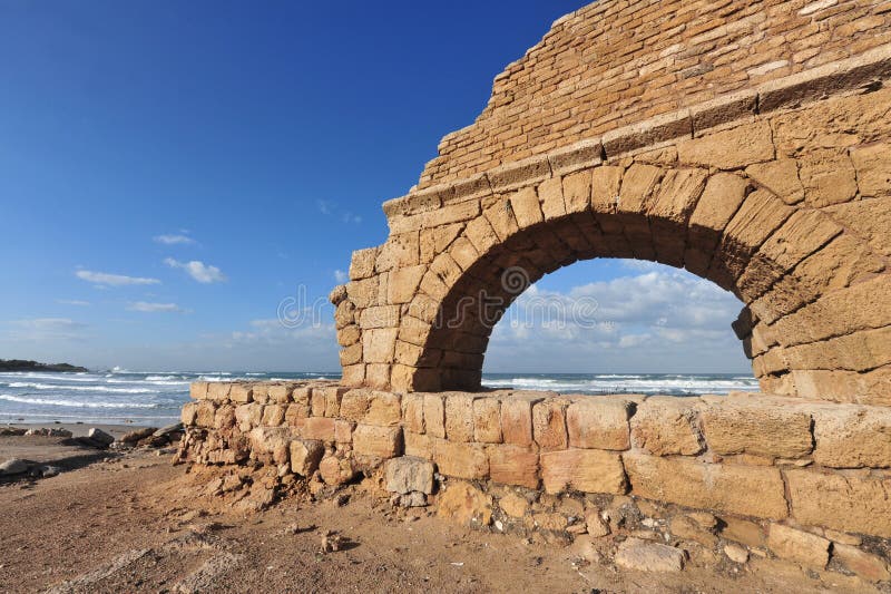 Ruinas en Caesarea Israel imagen de archivo libre de regalías Ruinas en Caesarea Israel imagen de archivo libre de regalías