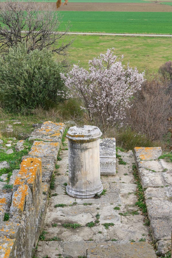 Ruinen In Troy Turkey Stockfoto Bild Von Truthahn Hugel 93825334