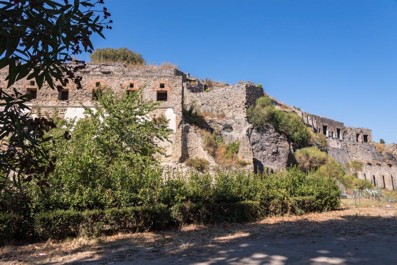 Ruinen von Pompeji, die alte römische Stadt stockbild Ruinen von Pompeji, die alte römische Stadt stockbild