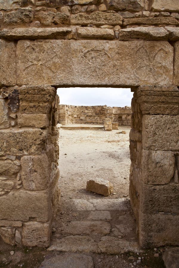 Mosaik in Umm AR-rasas in Jordanien Stockfoto - Bild von historisch