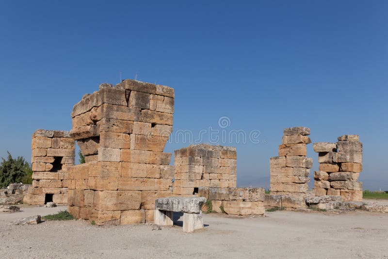 Ruines antiques Hierapolis. La Turquie