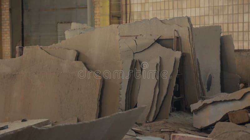 Ruines de béton brisées clips vidéos
