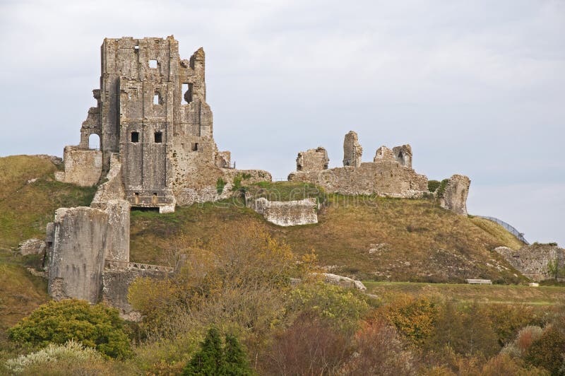 The 11th Century Norman Castle at Corfe played a key role in defending the Purbeck Hills of Dorset for five hundred years before being besiged during the English Civil War in 1643 and again in 1646 after which it was'slighted' (ruined ) to prevent it holding out against the forces of Parliament ever again. The 11th Century Norman Castle at Corfe played a key role in defending the Purbeck Hills of Dorset for five hundred years before being besiged during the English Civil War in 1643 and again in 1646 after which it was'slighted' (ruined ) to prevent it holding out against the forces of Parliament ever again.