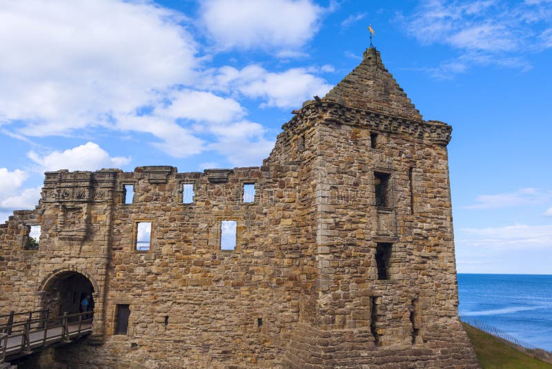 Ruines de château de rue Andrews image stock Ruines de château de rue Andrews image stock