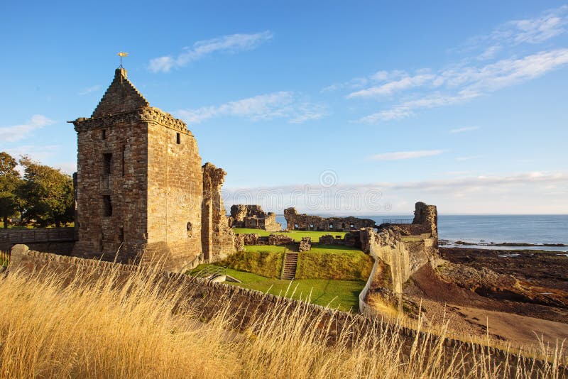 Ruines de St Andrews Castle, fifre, Ecosse photos stock Ruines de St Andrews Castle, fifre, Ecosse photos stock