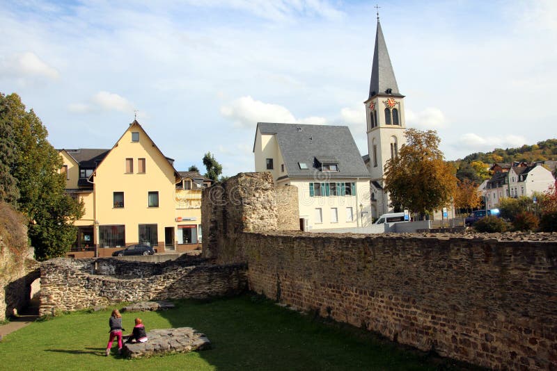 Ruines romaines dans Boppard image stock Ruines romaines dans Boppard image stock
