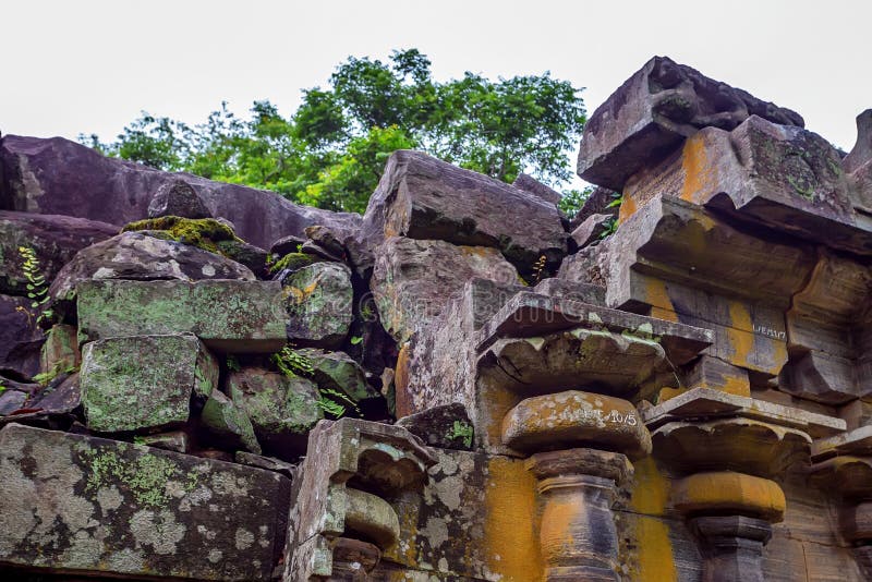 Ruinieren Sie Komplex Der Anient Stadt Polonnaruwa, Sri Lanka Stockbild