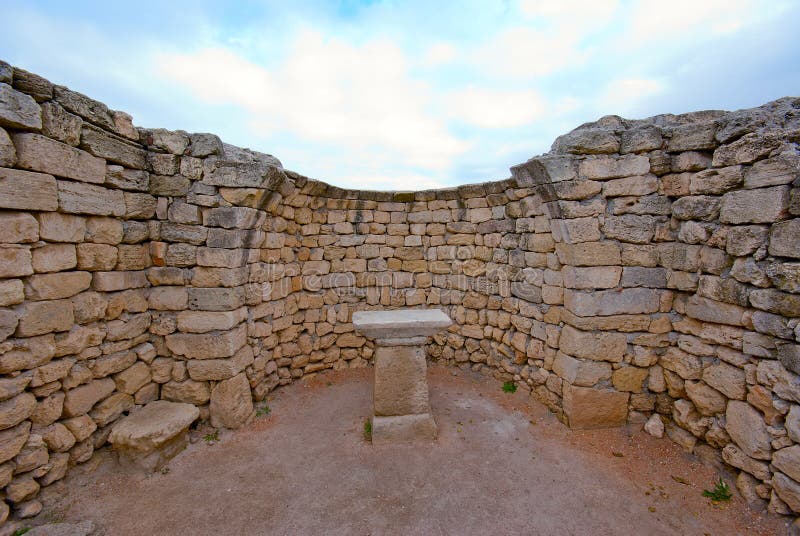 The ruins of an ancient altar