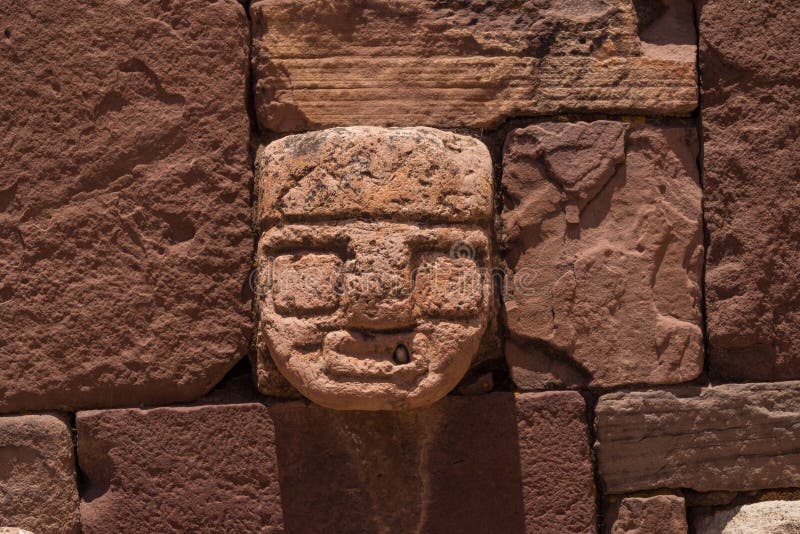 Ruins of the ancient city of Tiwanaku, Bolivia stock images Ruins of the ancient city of Tiwanaku, Bolivia stock images